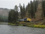 A mile out of Minam along the Wallowa River